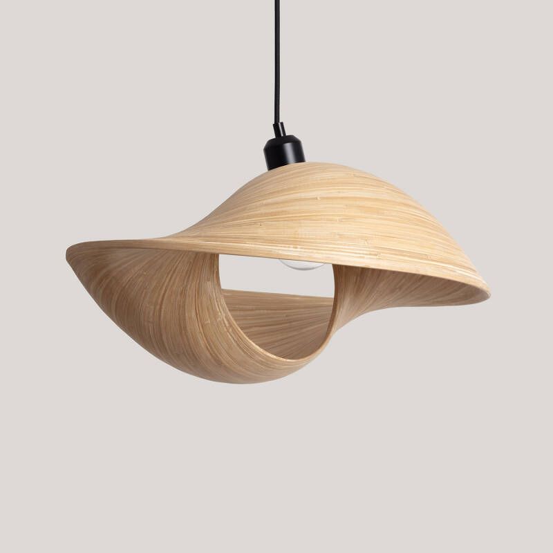 Shuavo bamboe hanglamp naturel acacia