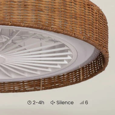 Nataro plafondventilator rotan bladen